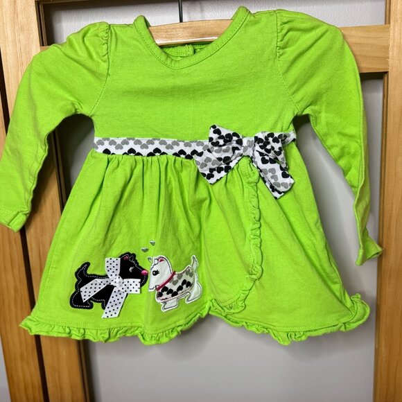 💚 Nannette Kids 2-Piece Dog Appliqué Outfit (12M) - Picture 4 of 8